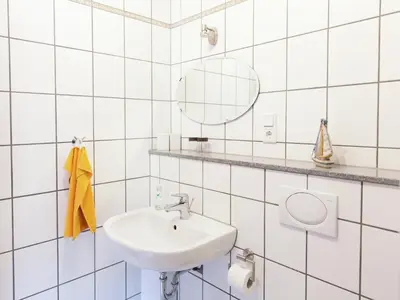 Ein Badezimmer in der Unterkunft Tolle Ferienwohnung im Hunsrück in Merschbach