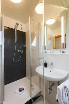 Ein Badezimmer in der Unterkunft Gästehaus Edith, 3-Sterne, 2-4 Personen