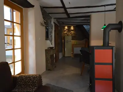 Ein Sitzbereich in der Unterkunft Hiking Roes Nature & Charm