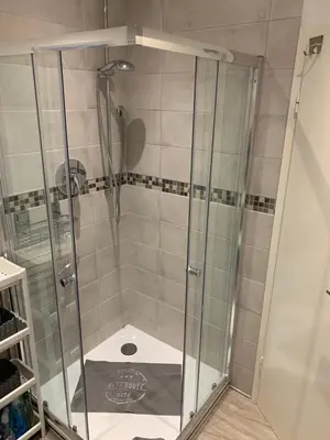 Ein Badezimmer in der Unterkunft Ferienwohnung Frevel