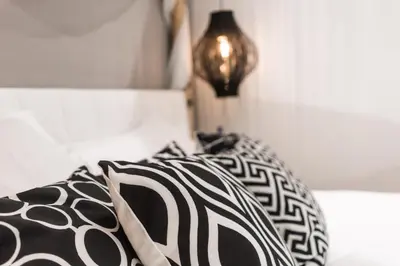 Ein Bett oder Betten in einem Zimmer der Unterkunft Holiday Home Wonderland with private Spa/Wellness