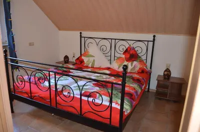 Ein Bett oder Betten in einem Zimmer der Unterkunft fewo amendert