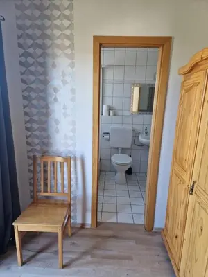 Ein Badezimmer in der Unterkunft Rosenschlösschen