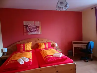 Ein Bett oder Betten in einem Zimmer der Unterkunft Pension Röhrig