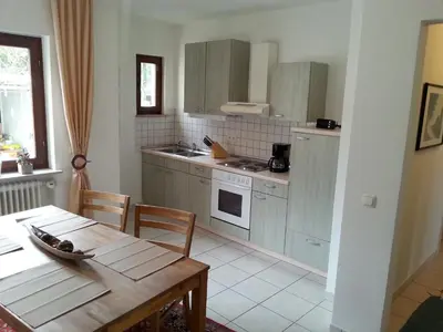 Küche/Küchenzeile in der Unterkunft Citynahe Wohnung Festung Ehrenbreitstein 65m² mit großem Garten