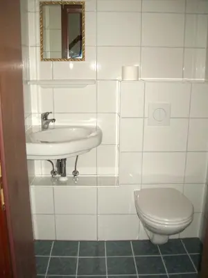 Ein Badezimmer in der Unterkunft Haus Irmgard