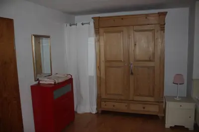 Ein Bett oder Betten in einem Zimmer der Unterkunft Ferienwohnung Nett