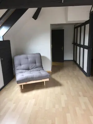 Ein Sitzbereich in der Unterkunft Ferienhaus Burggraf