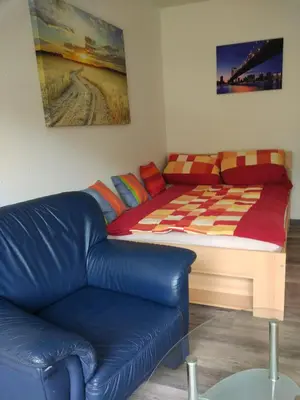 Ein Sitzbereich in der Unterkunft Ferienappartement Trier