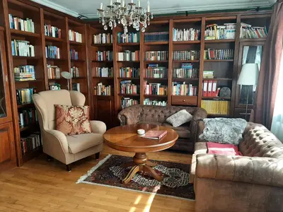 Die Bibliothek in der Ferienwohnung