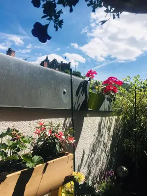 Ein Garten an der Unterkunft Ferienwohnung in Binger Stadtmitte mit Balkon
