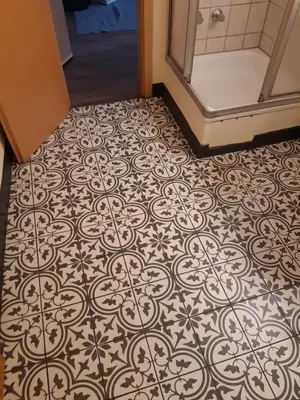 Ein Badezimmer in der Unterkunft Gastehaus am Calmont