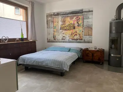 Ein Bett oder Betten in einem Zimmer der Unterkunft Ferienwohnung Junglen an der Mosel