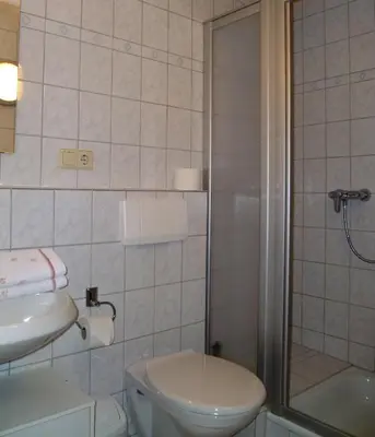 Ein Badezimmer in der Unterkunft Ferienwohnung Bappert