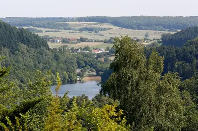 Naturlandschaft in der Nähe des Ferienhauses