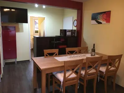 Küche/Küchenzeile in der Unterkunft Ferienwohnung Helga