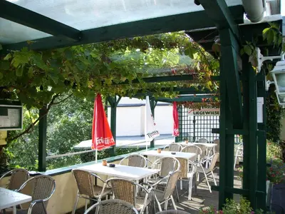 Ein Garten an der Unterkunft Garni-Hotel-Schäfer