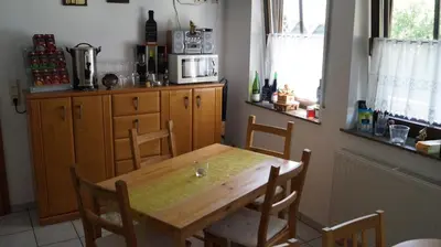 Küche/Küchenzeile in der Unterkunft Weingut Christian Bucher
