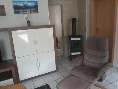 Ein Sitzbereich in der Unterkunft Mosel-Ferienwohnung Berhard