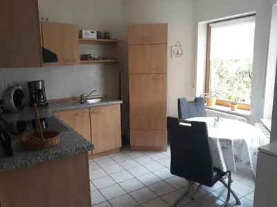 Küche/Küchenzeile in der Unterkunft Mosel-Ferienwohnung Berhard
