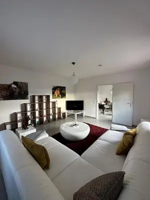 Ein Sitzbereich in der Unterkunft Ferienwohnung EIRA