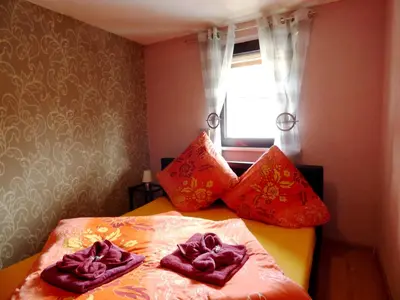 Ein Bett oder Betten in einem Zimmer der Unterkunft Relaxen am Eifelbach