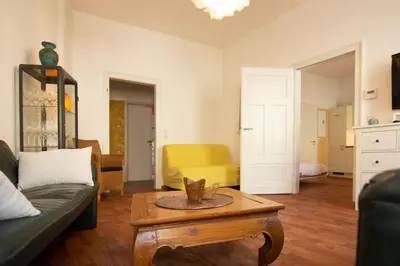 Ein Sitzbereich in der Unterkunft Ferienwohnung „Markus“