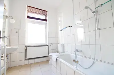 Ein Badezimmer in der Unterkunft Ferienwohnung „Markus“
