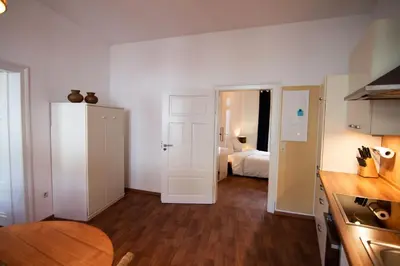 Ein Bett oder Betten in einem Zimmer der Unterkunft Ferienwohnung „Markus“