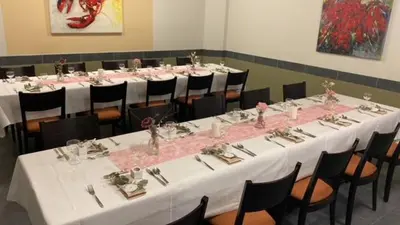 Ein Restaurant oder anderes Speiselokal in der Unterkunft Hotel Restaurant Onkel-Otto