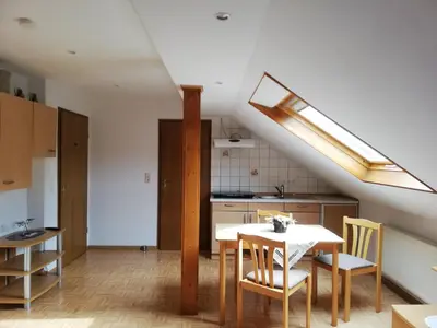 Küche/Küchenzeile in der Unterkunft Wein-und Gästehaus Alfons Bollig