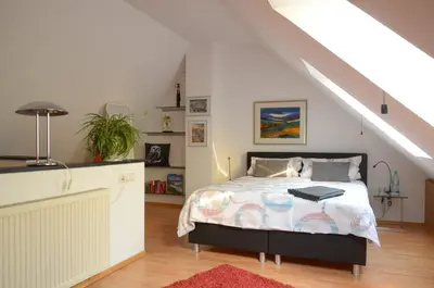 Ein Bett oder Betten in einem Zimmer der Unterkunft Ferienhaus Luzia