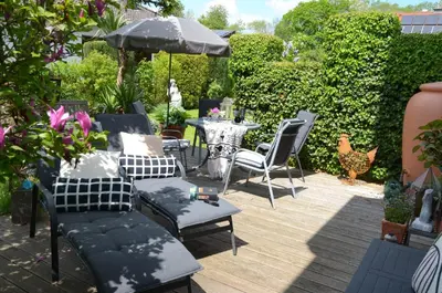 Ein Garten an der Unterkunft Ferienhaus Luzia