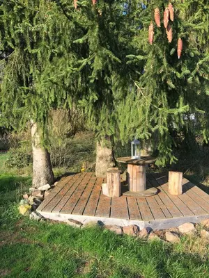 Ein Garten an der Unterkunft Haus Johannes