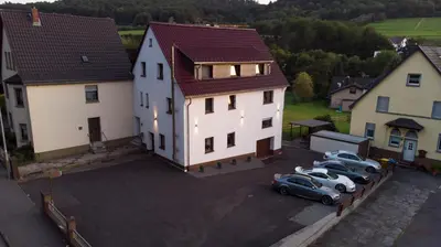 Das Gebäude in dem sich die Ferienwohnung befindet