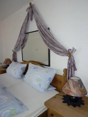 Ein Bett oder Betten in einem Zimmer der Unterkunft Hotel Vater Rhein
