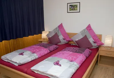 Ein Bett oder Betten in einem Zimmer der Unterkunft Ferienhaus Alina