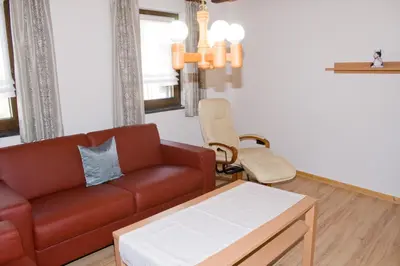 Ein Sitzbereich in der Unterkunft Ferienhaus Alina