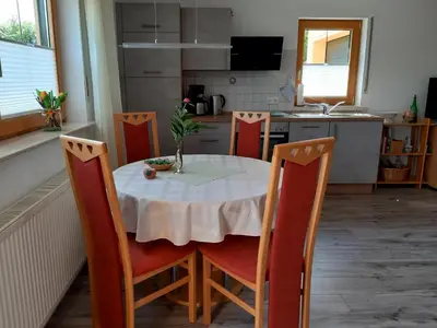 Küche/Küchenzeile in der Unterkunft Ferienappartement Lieser