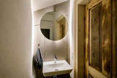 Ein Badezimmer in der Unterkunft Landleben auf Zeit