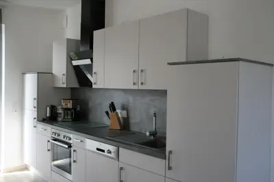 Küche/Küchenzeile in der Unterkunft Ferienwohnung Weinbergblick
