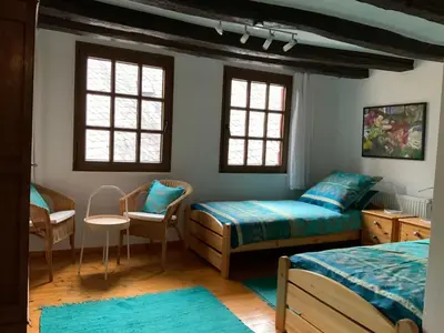 Ein Bett oder Betten in einem Zimmer der Unterkunft Paulusstrasse 1