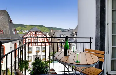 Ein Balkon oder eine Terrasse in der Unterkunft Hotel Haus Lipmann