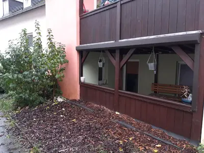 Das Gebäude in dem sich die Ferienwohnung befindet