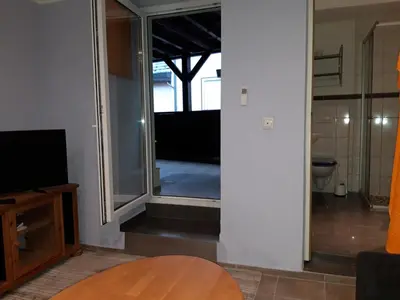 TV/Unterhaltungsangebot in der Unterkunft Ferienwohnung Castelnau