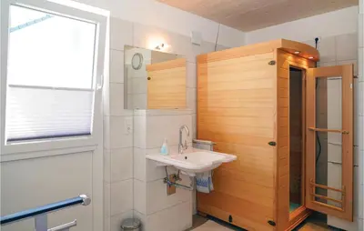 Ein Badezimmer in der Unterkunft Ferienhaus 2 Wolfschlucht