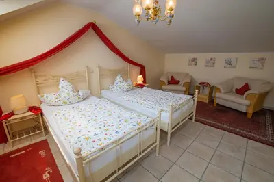 Ein Bett oder Betten in einem Zimmer der Unterkunft Haus Kottenborn am Nürburgring