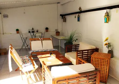 Ein Sitzbereich in der Unterkunft Rhine Pearl Hideaways