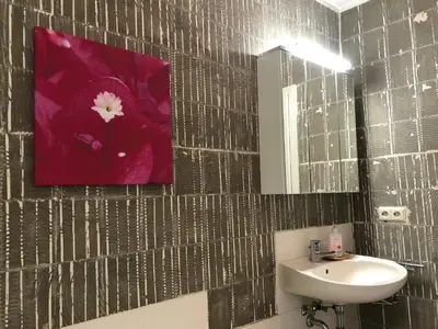 Ein Badezimmer in der Unterkunft Am alten Apfelbaum - Fewo 2