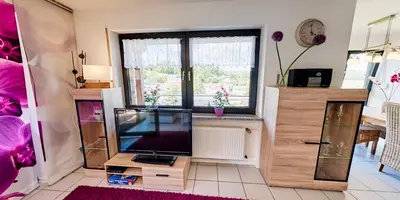 TV/Unterhaltungsangebot in der Unterkunft Ferienwohnung Seeblick